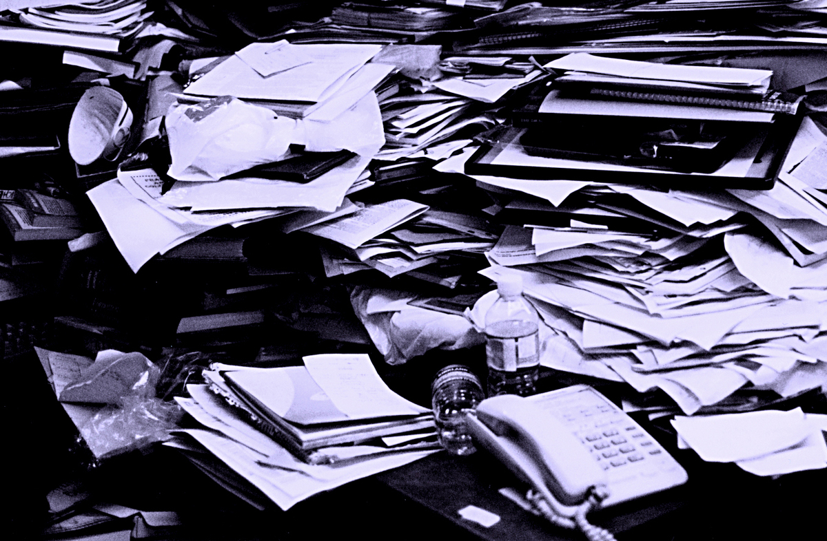Messy desk
