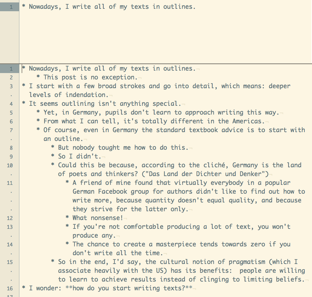 screenshot of my outline in TextMate